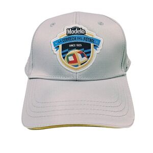 Modelo Gray La Cerveza Del Futbol Perforated Snapback Hat OSFM Soccer Beer Cap‎
